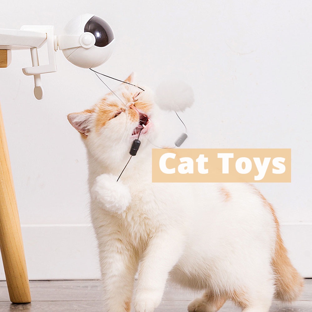 [SG] Interactive Cat Toys Ball Automatic Lifting Cat Toy Electric