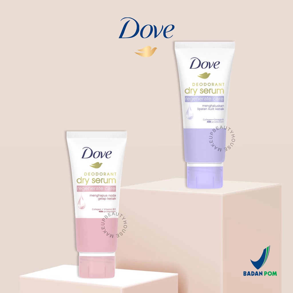 Dove Dry Serum Deodorant Serum Regenerate Care 50ml Collagen + Omega