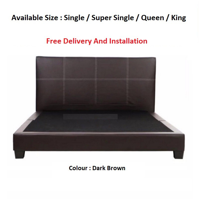 YHL PVC Leather Divan Bed Frame (Available In 4 Sizes) Shopee Singapore