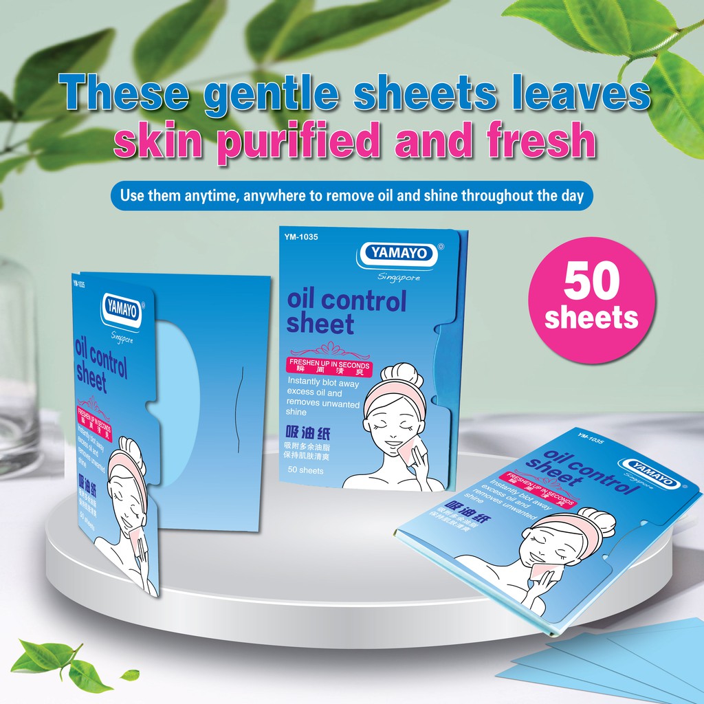 OIL CONTROL SHEET FACE CLEAN Blotting Paper Oilabsorbing Sheets Oil