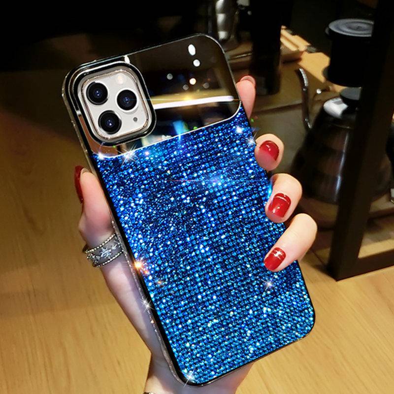 Electroplating Len Bling Glitter Case iPhone 13 Pro Max 11 12 Pro Mini