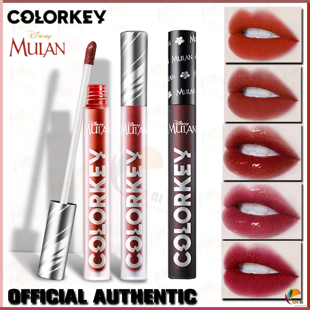 OFFICIAL AUTHENTIC COLORKEY Mulan velvet mist with matte air lip glaze Velvety matte air Lip