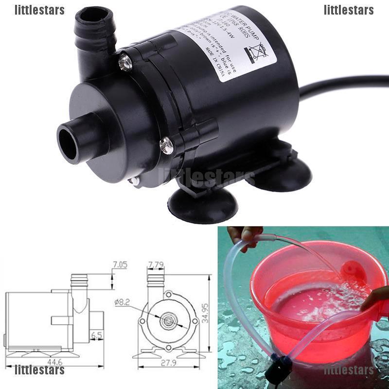 {LUV} DC 12V 280L/H Electric Mini Water Pump Brushless Motor