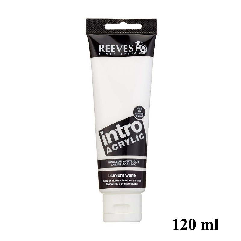 Reeves Intro Acrylic Color 120ml Titanium White / White Acrylic Paint Shopee Singapore