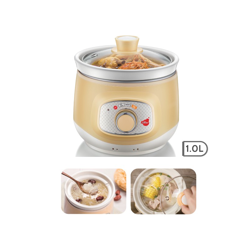 Bear Electric Slow Cooker with Ceramic Pot 1L / 2L (DDGD10G1 / DDGD20Q2) Shopee Singapore