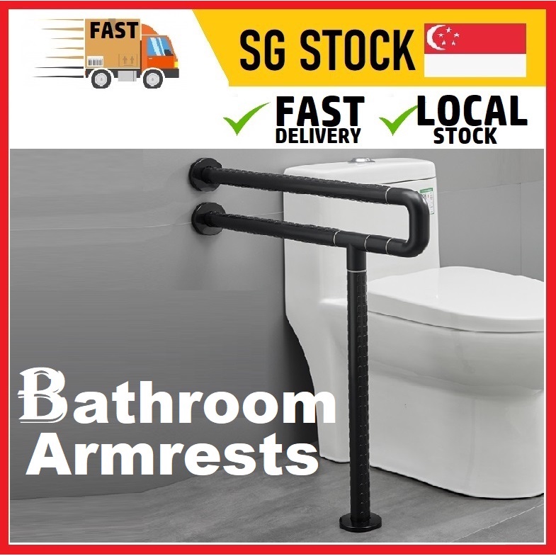 Bathroom Handrail Stainless Steel Toilet Handrails Disabled Wall Mount