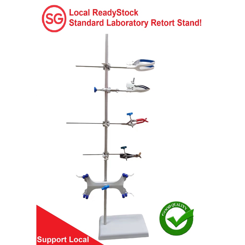 Retort Stand set with Bosshead and Retort Clamp Shopee Singapore
