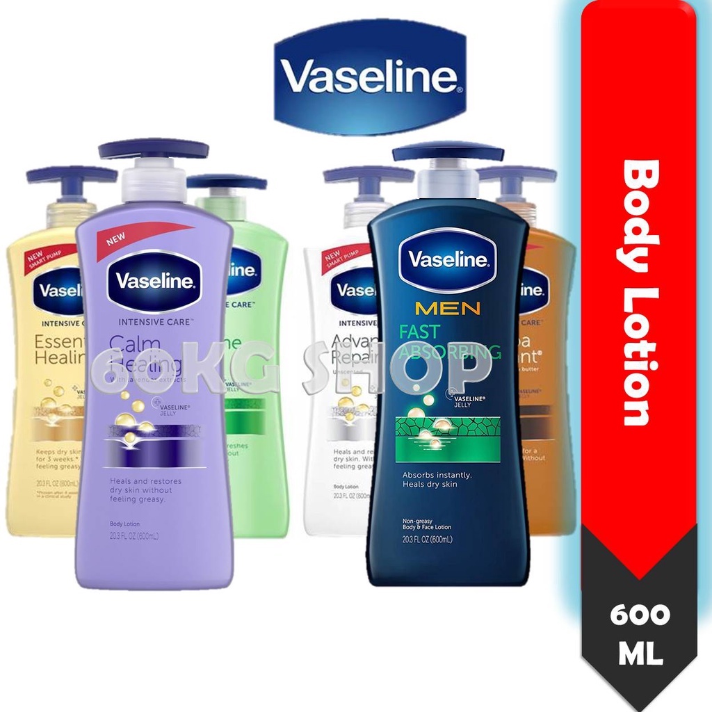 Vaseline Intensive Care Body Lotion 600ml Shopee Singapore