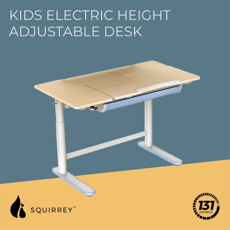 Squirrey Kids Electric Height Adjustable Study Desk [1120x600mm