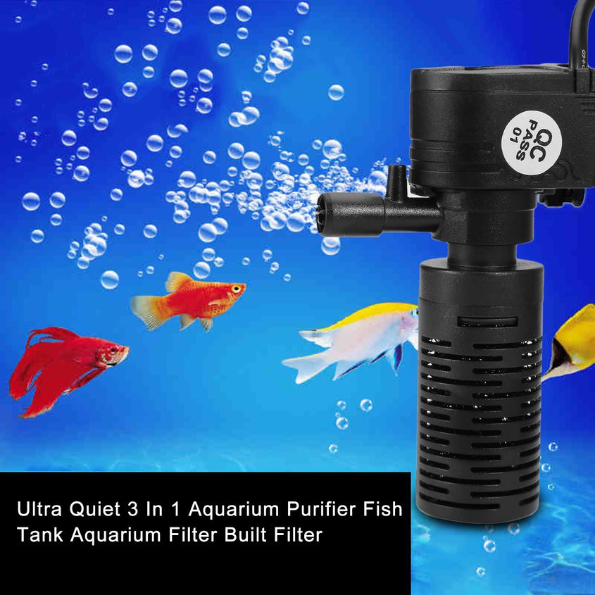 Ultra Quiet 3 In 1 Aquarium Purifier Fish Tank Aquarium