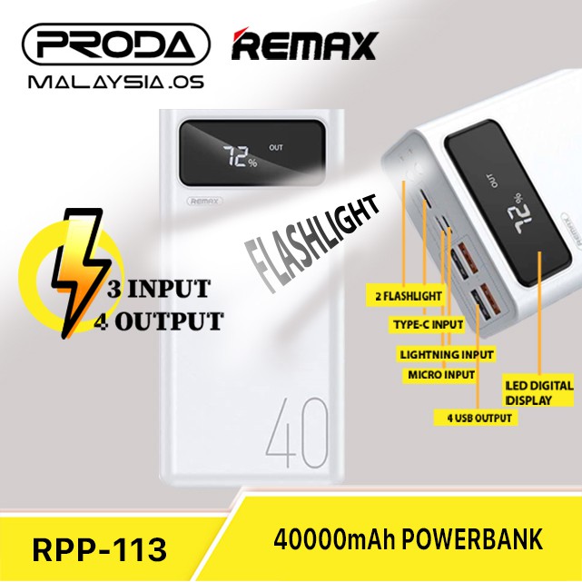 40000mAh Power Bank Price In BDRemax RPP113
