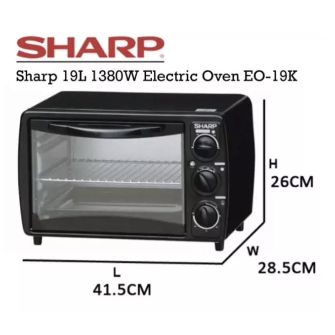 Sharp Electric Oven EO19K Shopee Singapore