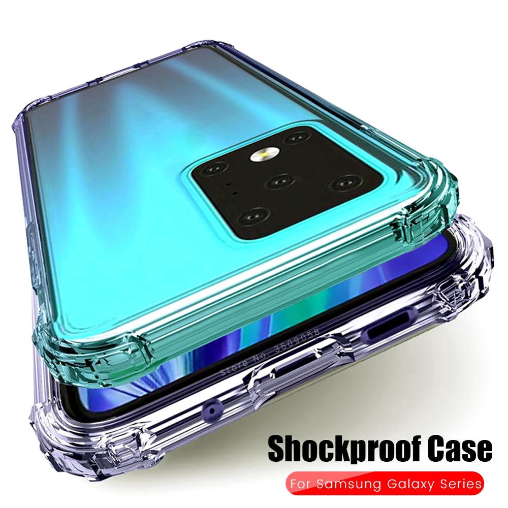 Clear Shockproof Case for Samsung Galaxy S20 Ultra A51 A71 A81 A91 A01