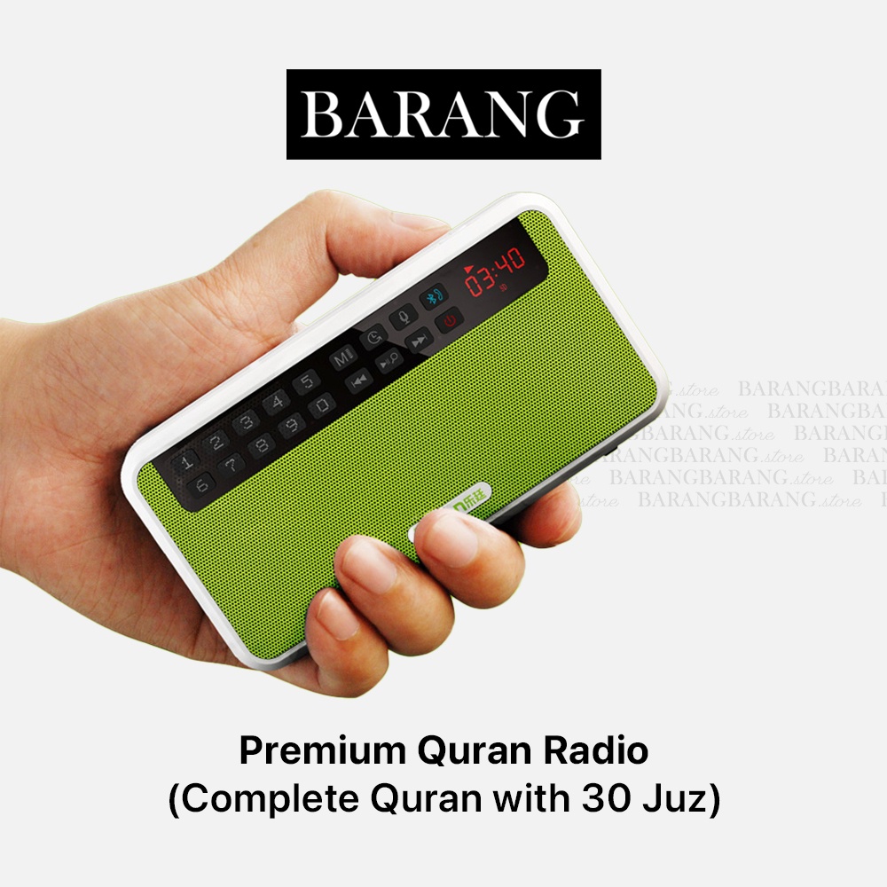 Premium Al Quran Radio and Portable FM Radio with Bluetooth Rolton