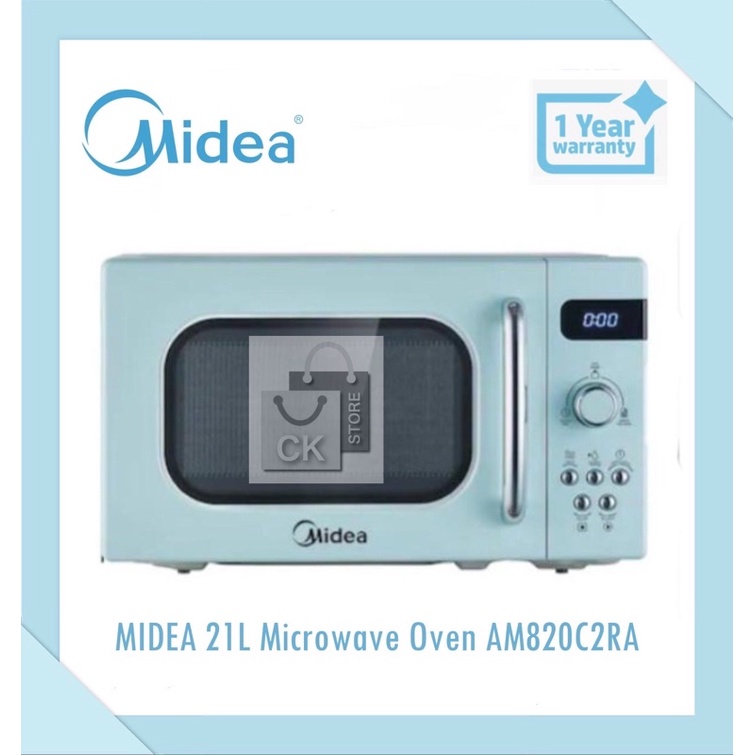 Midea 21L Microwave Oven AM820C2RA AM 820C2RA (1 Year Warranty