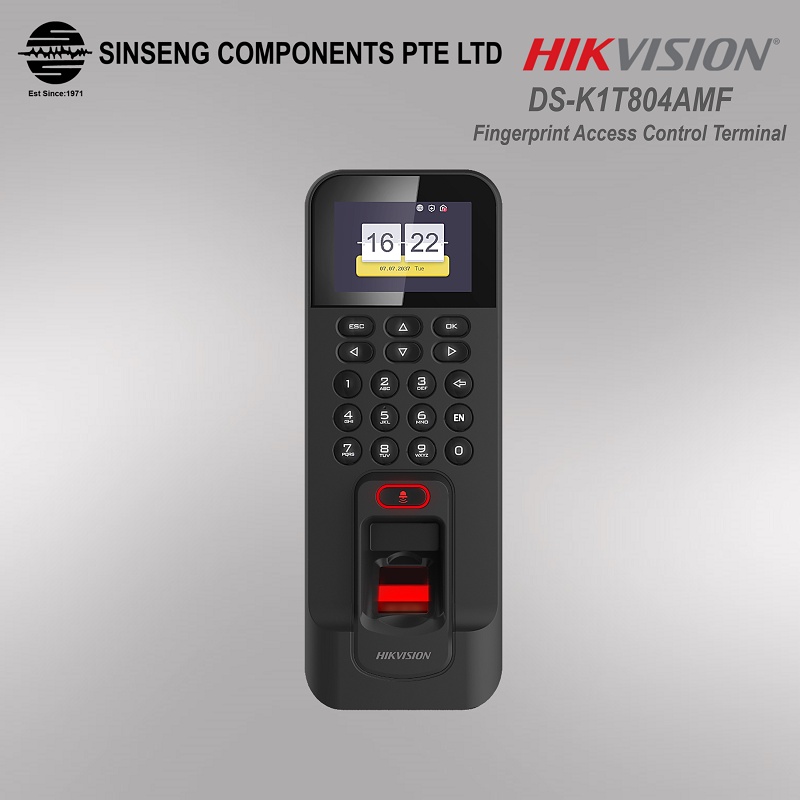 Hikvision DSK1T804AMF Biometric Door Access Control Reader Terminal with Fingerprint, Pin