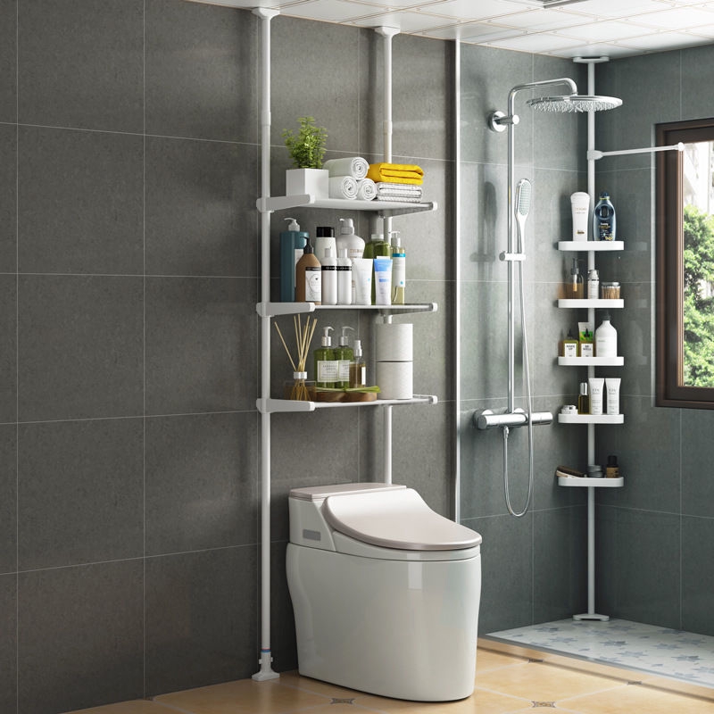 Floor To Ceiling Bathroom Storage Toilet Rack Floortoceiling Toilet Supplies Large Fulltop Roof