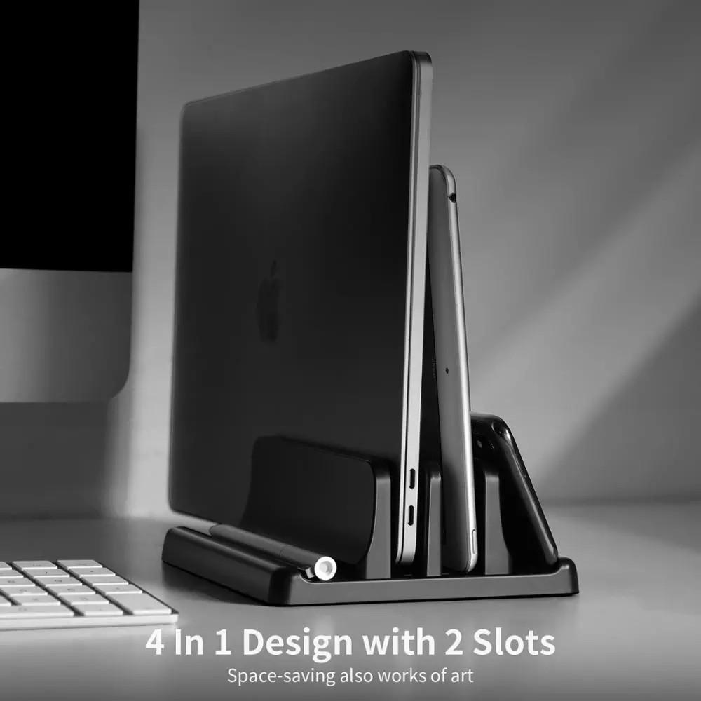Laptop Vertical Stand, Adjustable Laptop Stand, Double Vertical Stand