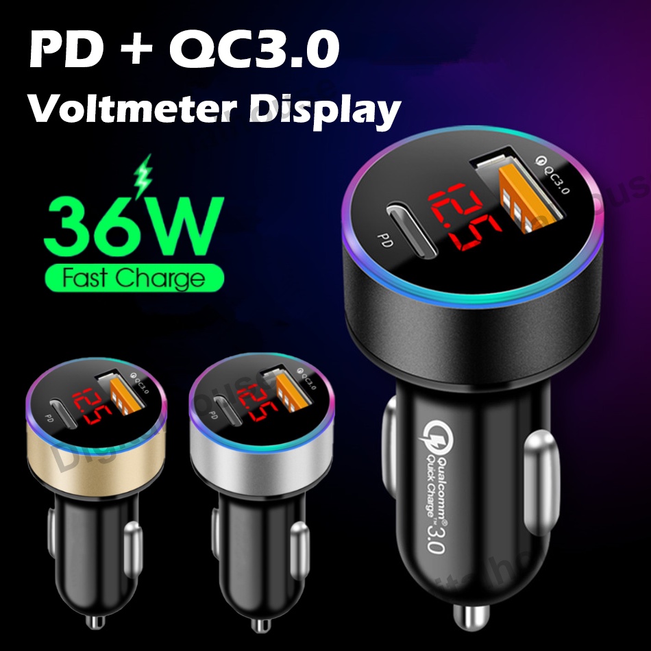 USB C Car Charger 36W fast charge car phone charger type c Car Charger