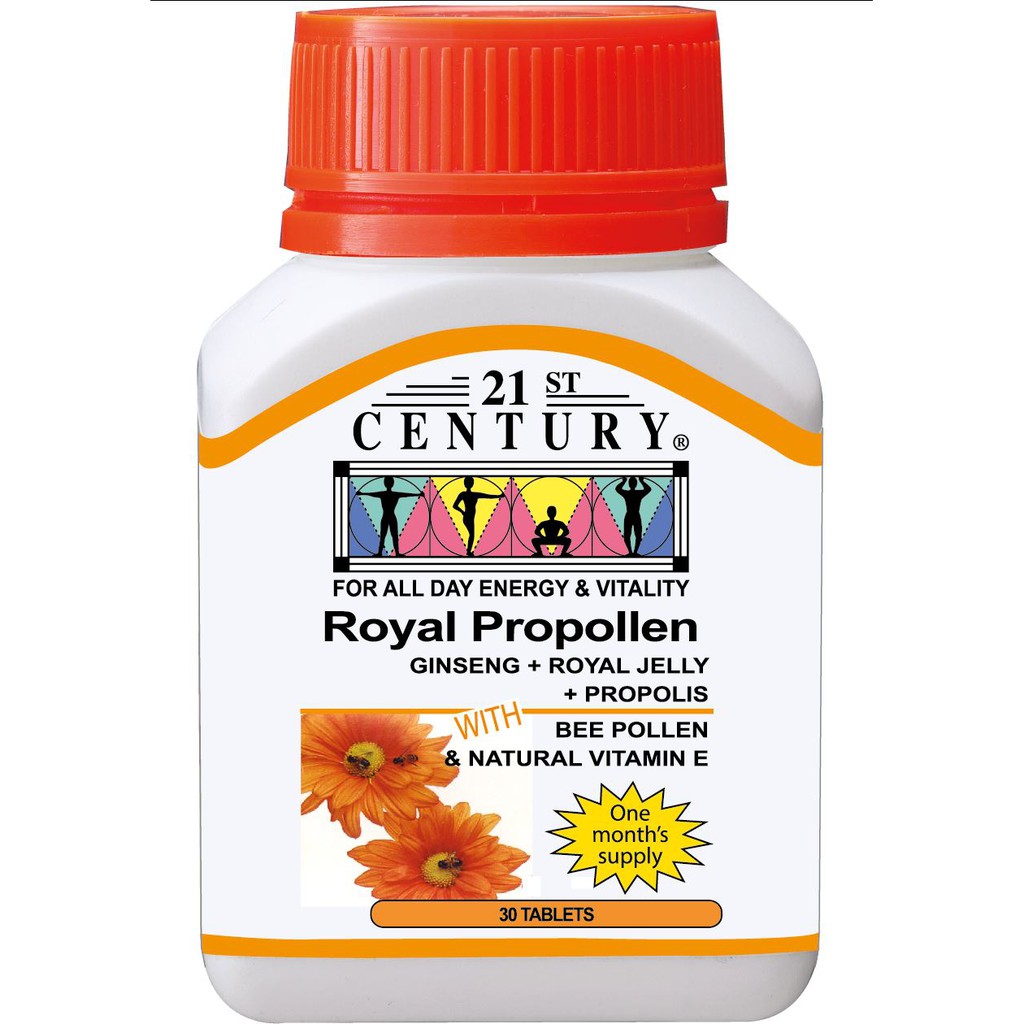 Royal Propollen (Bee Pollen, Ginseng, Vitamin E, Royal Jelly & Propolis
