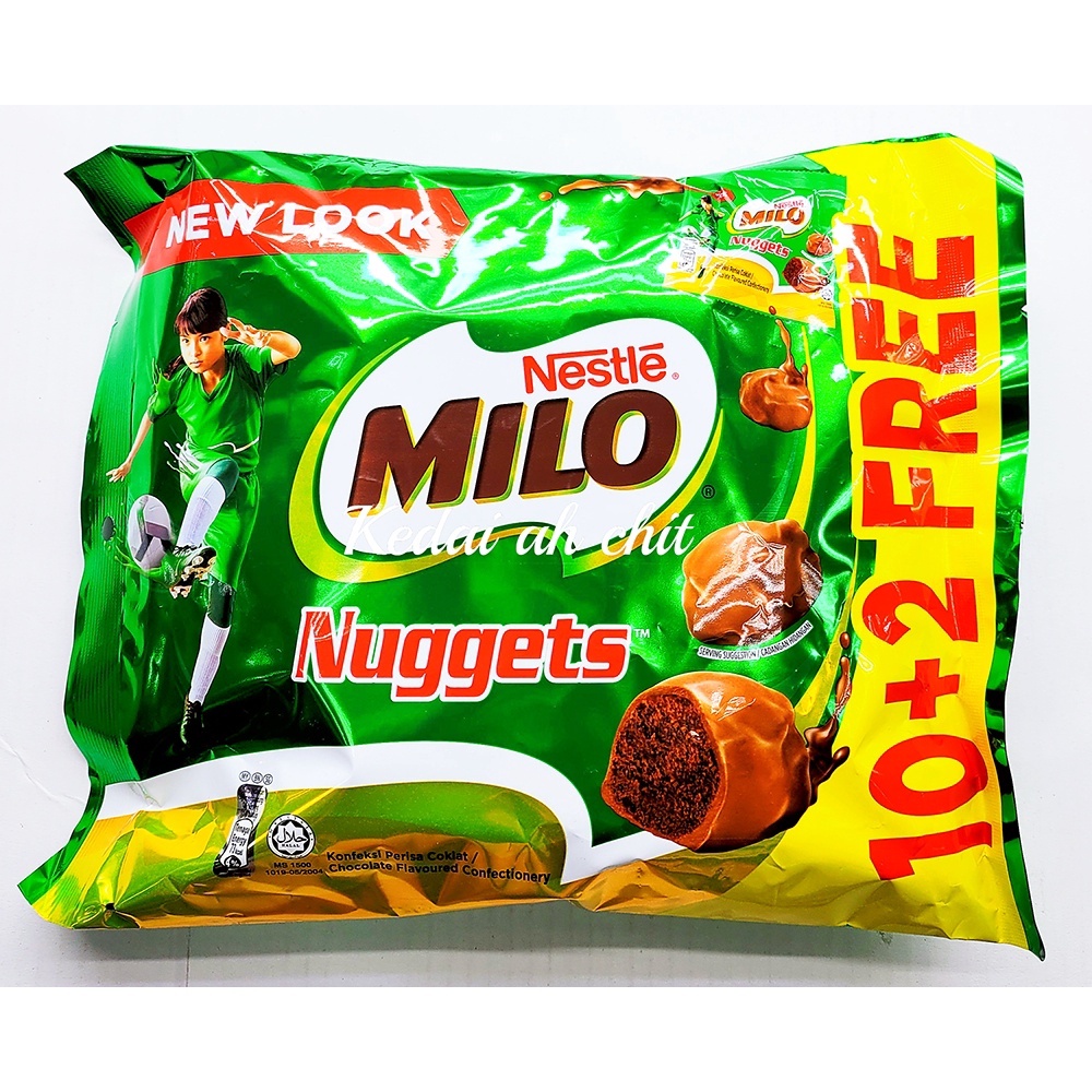 NESTLE MILO Nuggets 10+2FREE Party Packs 12*15g /NESTLE MILO Choco Bar