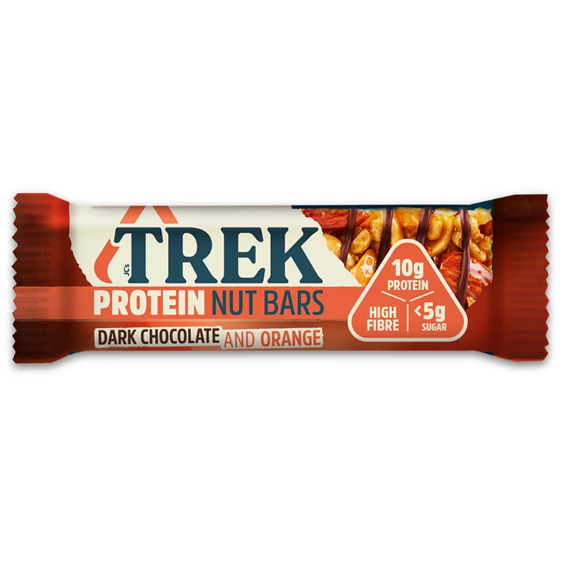 JC's Trek Protein Nut Bar Dark Chocolate & Orange (40g) Shopee