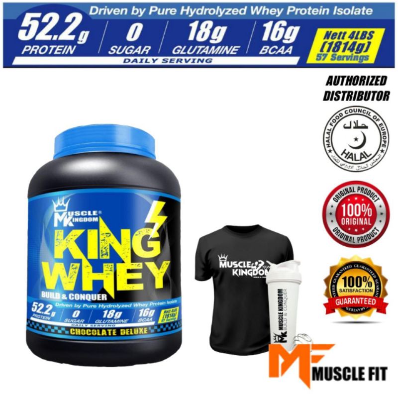 Muscle Kingdom King Whey Protein isolate whey 2 lbs/900 g , 4 lbs/1.8