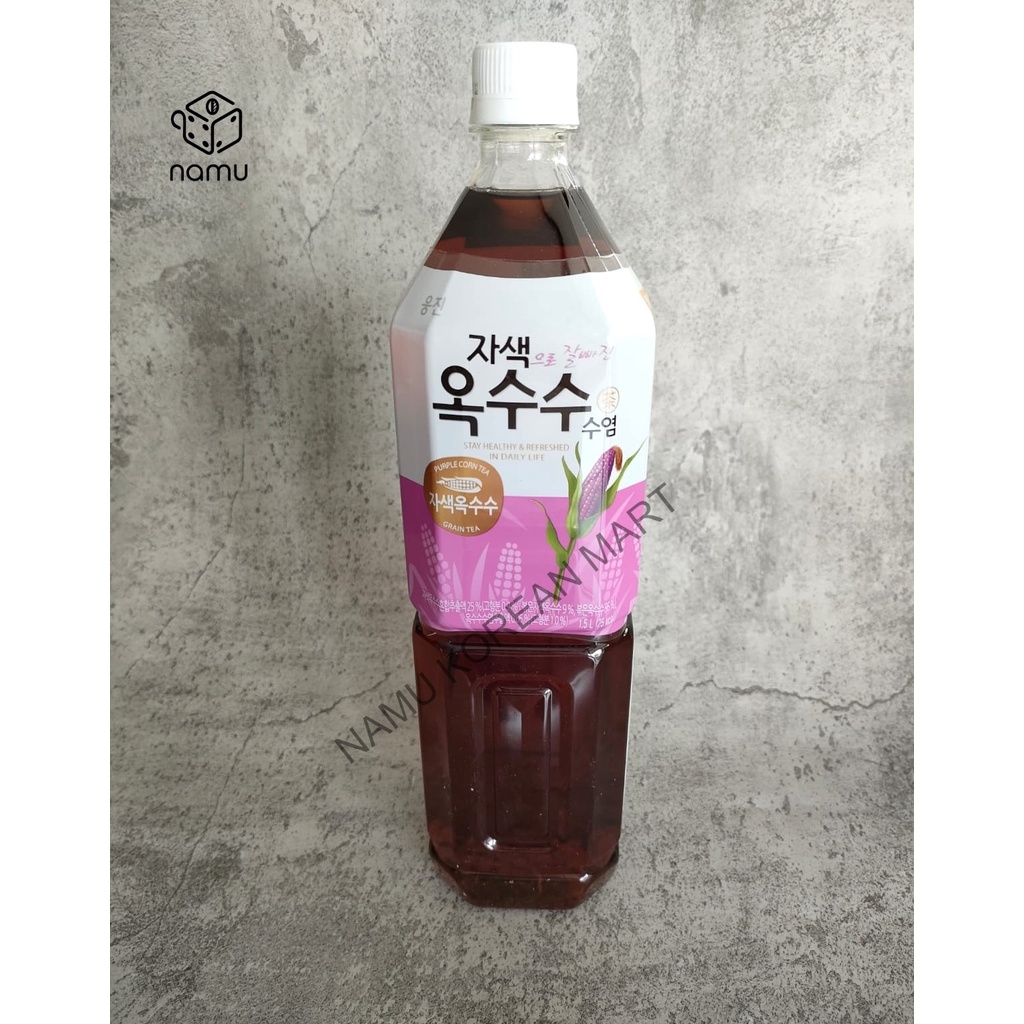 Woongjin Purple Corn Tea 1.5L / Korean Corn Seed Tea Drink / Korean