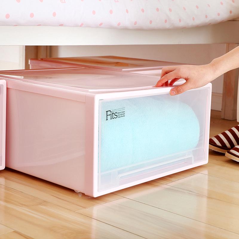 Drawer Storage Box Plastic Transparent Wardrobe Storage