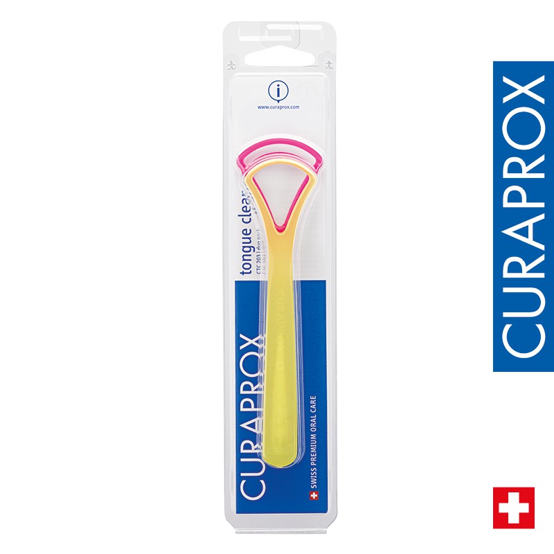 Curaprox CTC 203 Tongue cleaner, Duo Pack (1 singlebladed + 1 double