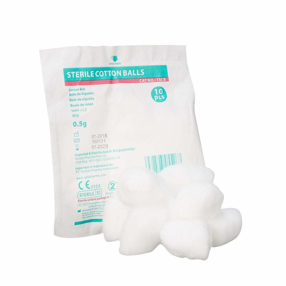 Winner Sterile Cotton Balls 10s/Pack 0.5gm *Assure*Cosmo Med