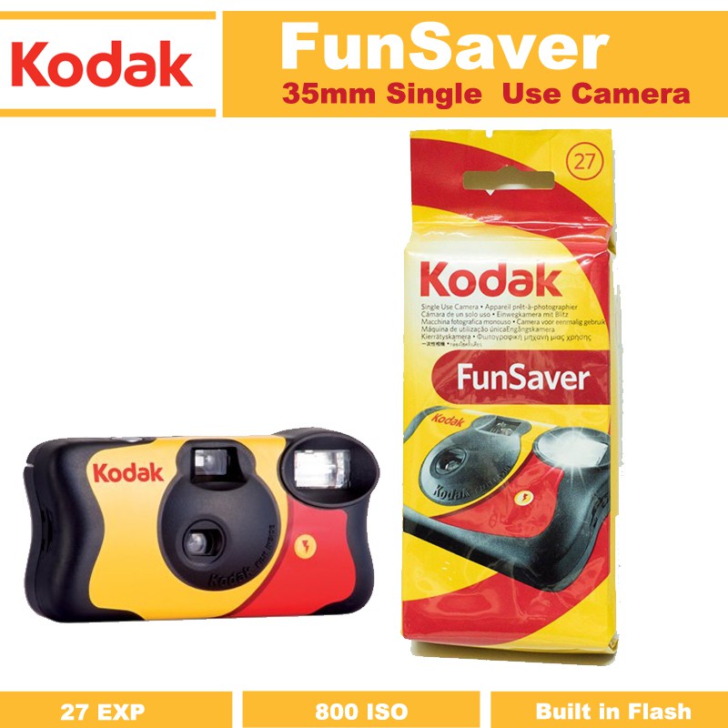 Kodak Funsaver Single Use Disposable 35mm Film Camera 27 Exposures