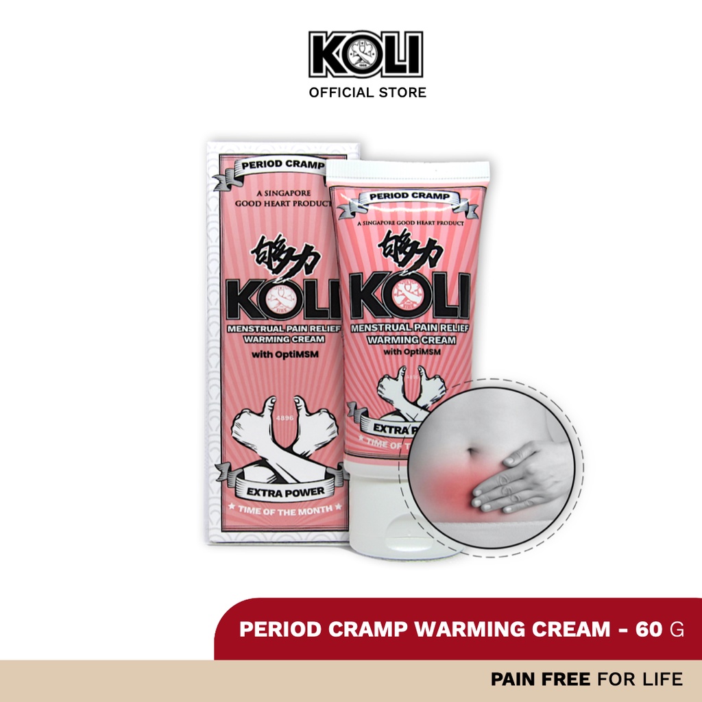 Koli MENSTRUAL PAIN RELIEF warming cream 60g (EXTRA POWER) Shopee