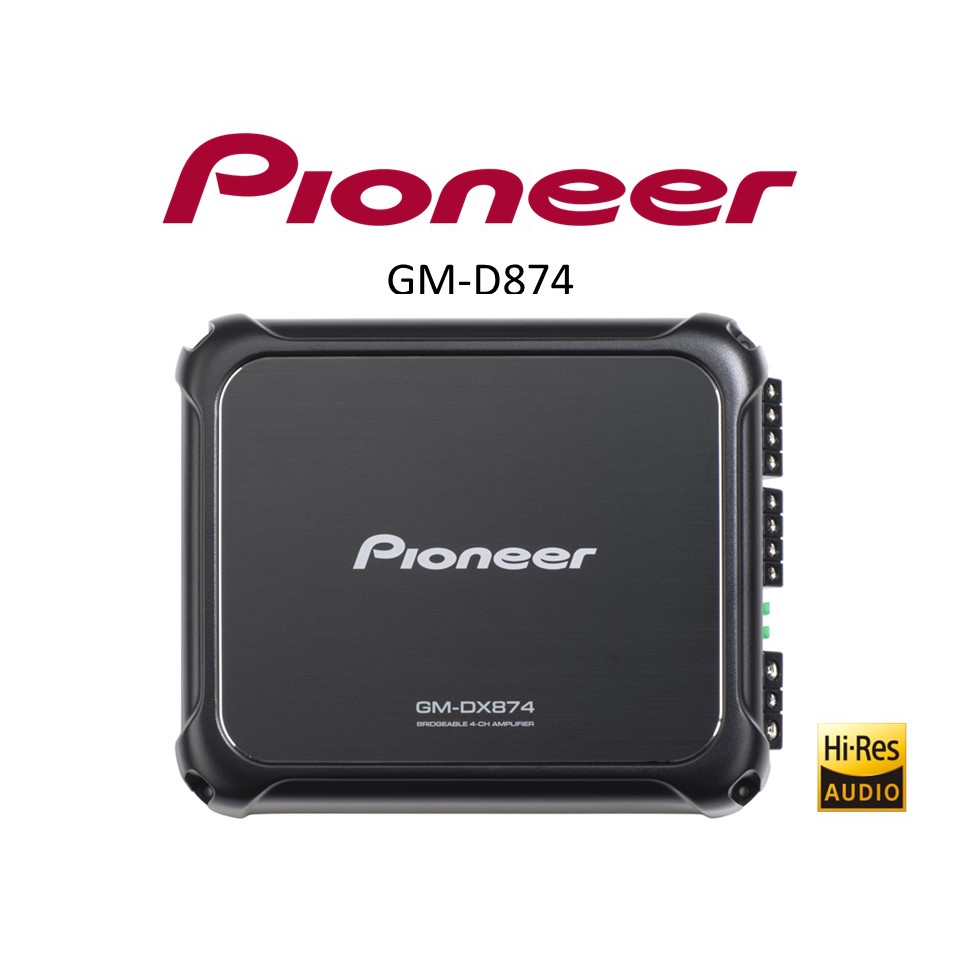 Pioneer GM-DX874 Class-FD 4-Channel Bridgeable Amplifier with Bass