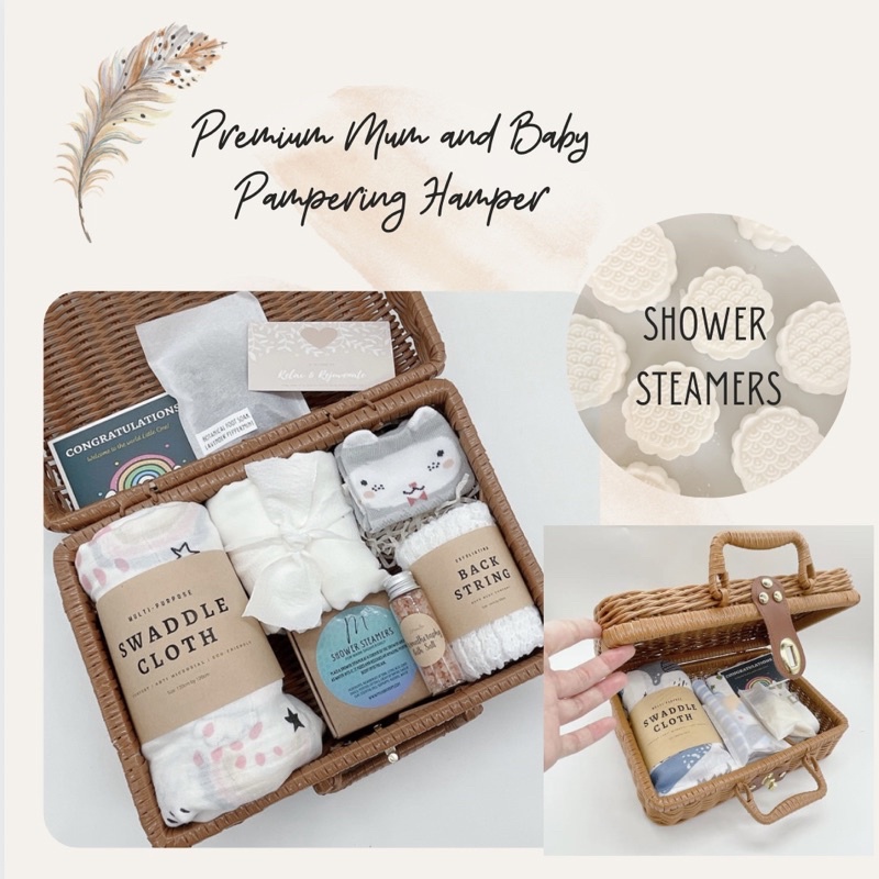 Baby Gift Hamper Premium Baby and Mum Pampering Hamper Eco Friendly