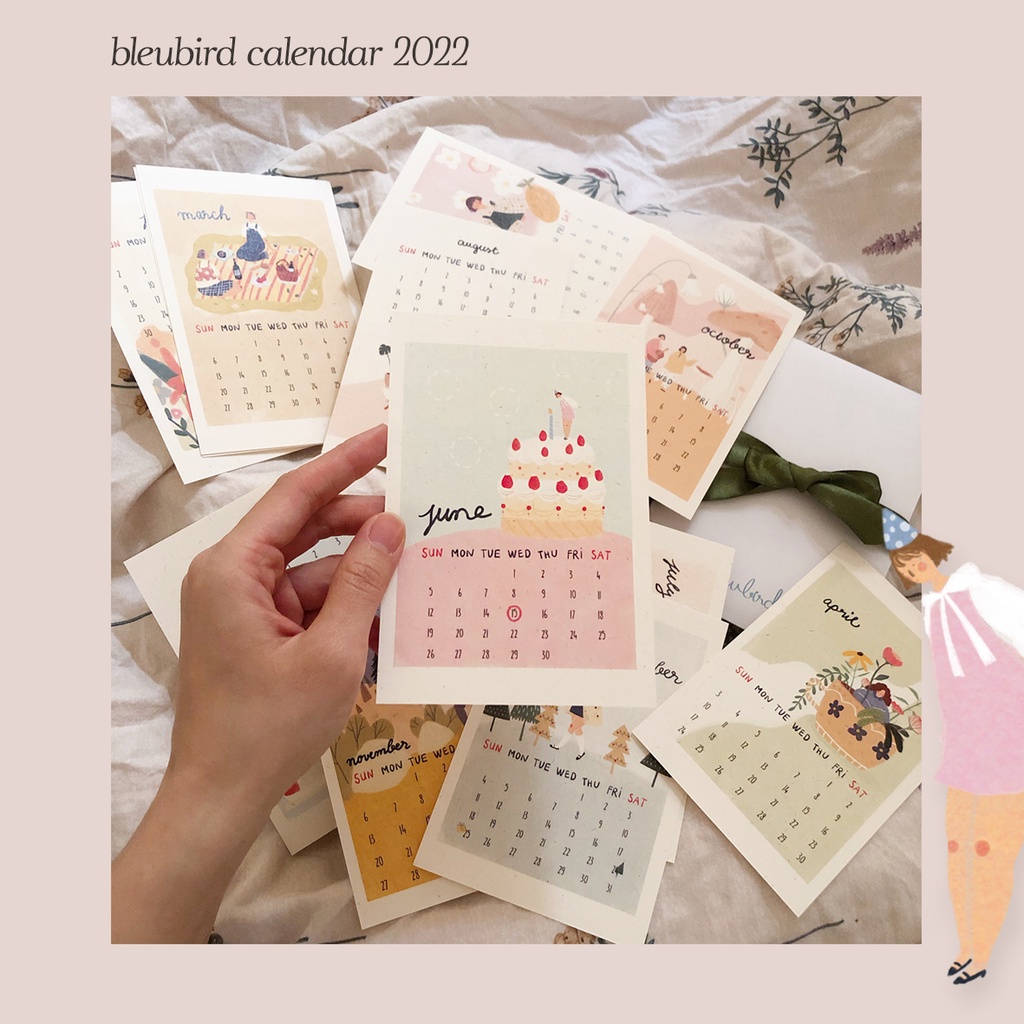 Incredible Semo Calendar 2022 Ideas Bleubird Calendar 2022 Special Calendar Postcard Set Of 12 Sheets Of Size  10X15Cm | Shopee Singapore