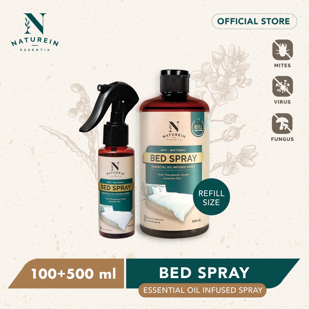 Naturein Bed Spray Package 100 ml + Refill 500 ml Shopee Singapore