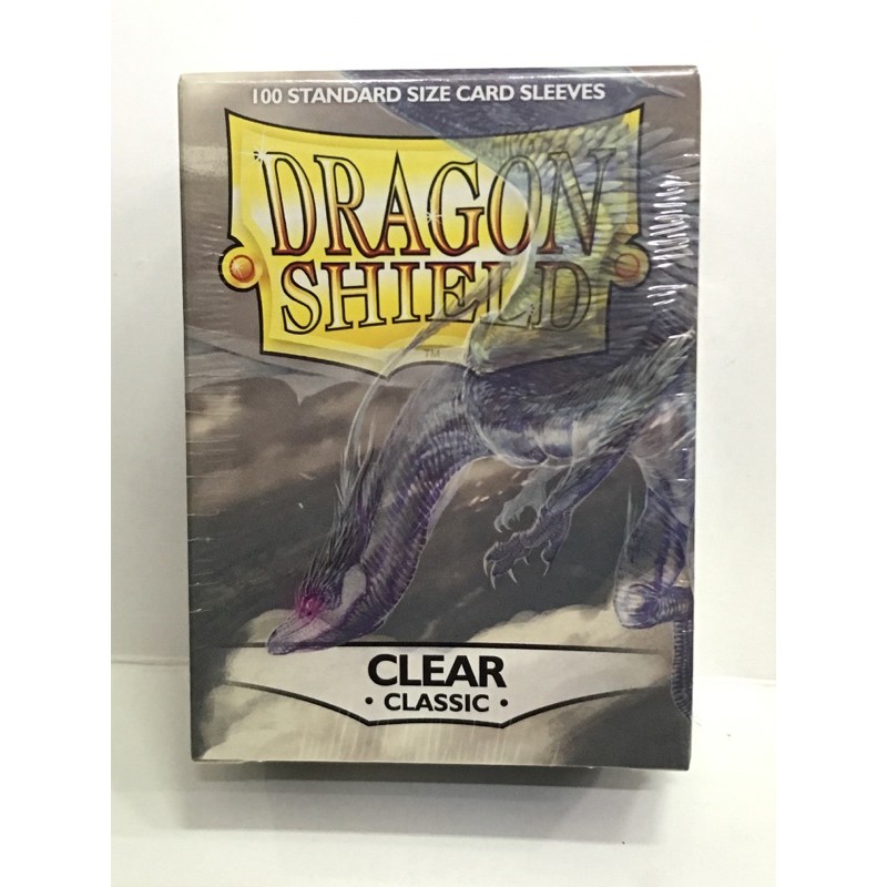 Dragon Shield 100 Standard Size Card Sleeves (CLEAR CLASSIC) Shopee