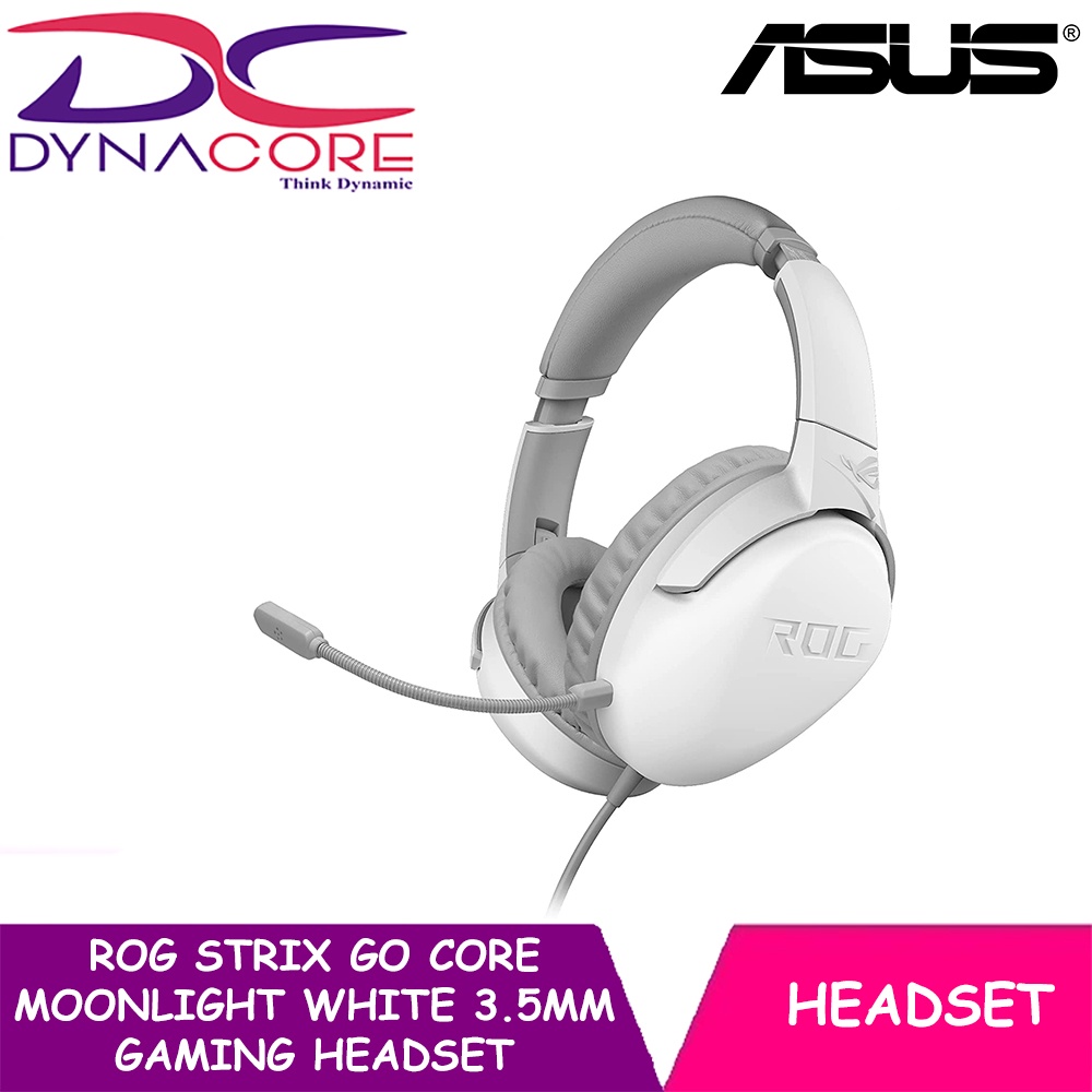 ASUS ROG Strix Go Core Moonlight White Gaming Headset HiRes Audio, 3