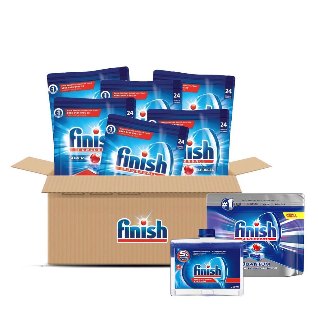 [Mix] Finish All In One Max PowerBall Dishwasher Tablets 24s x 6