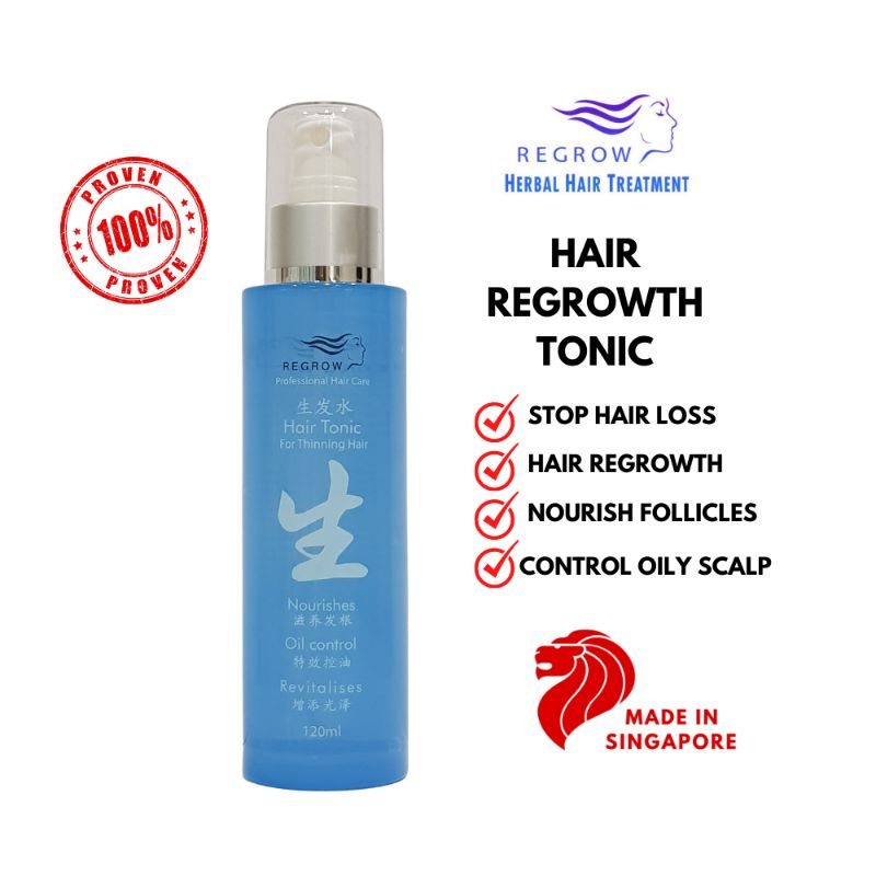 Regrow Hair Growth Tonic Hair Loss Treatment Spray (120ml) Shopee