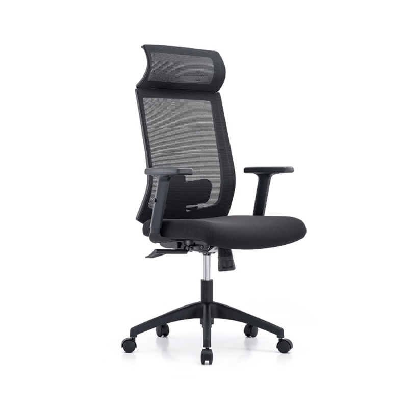 LEVELS Omar Office Chair Grade) (Black High Back Mesh Seat