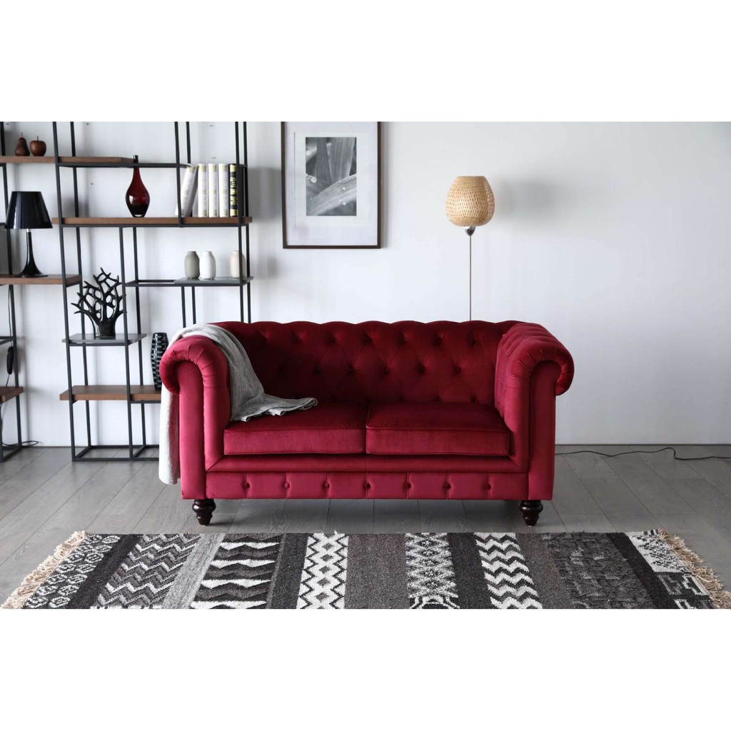 Fabric Chesterfield Sofa Singapore Baci Living Room