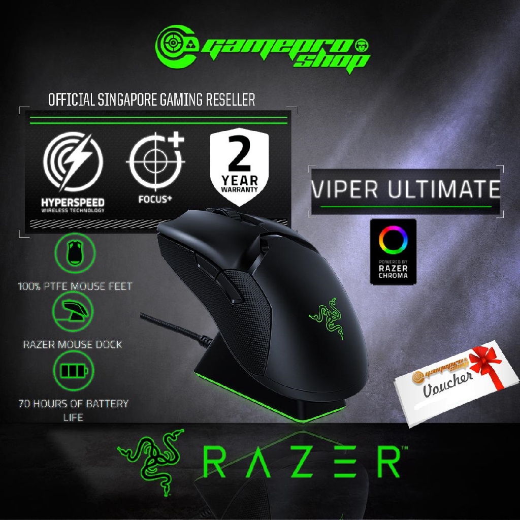 Razer Viper UltImate Wireless Gaming Mouse With Charging