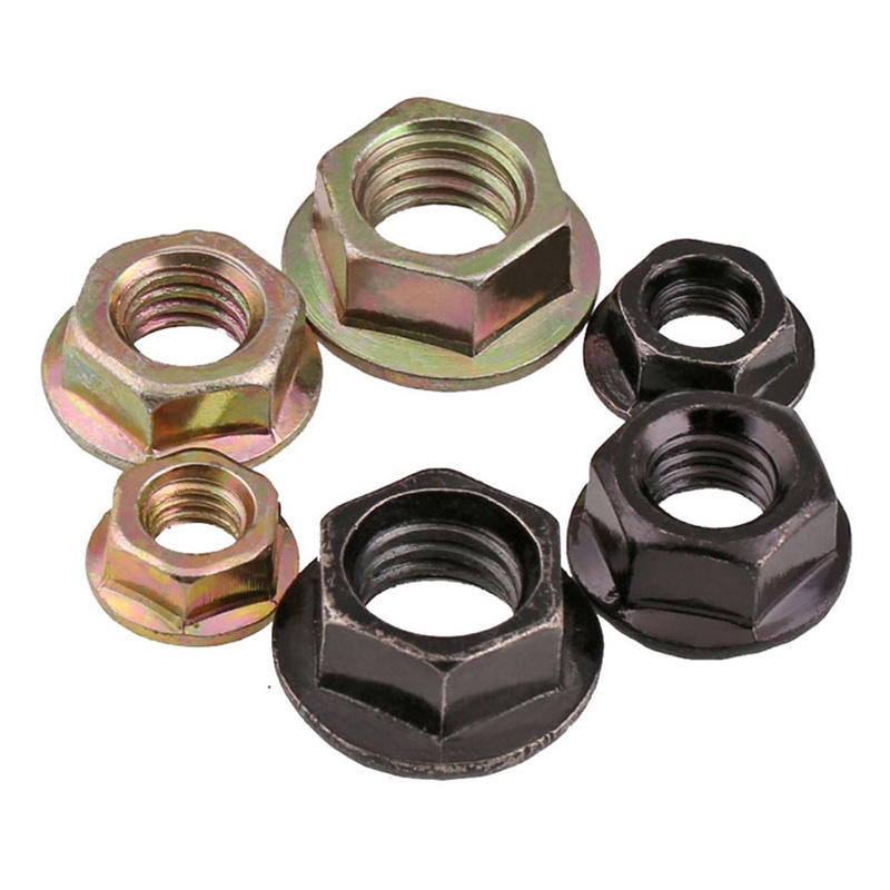 Flange nut 304 stainless steel hexagon anti slip nut lock nut tooth nut
