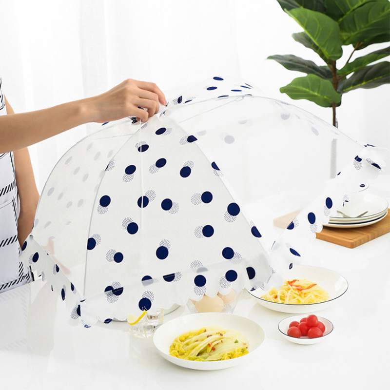 Kitchen Food Cover Table Meal AntiFly Net Foldable Hex Dish Cover Meal