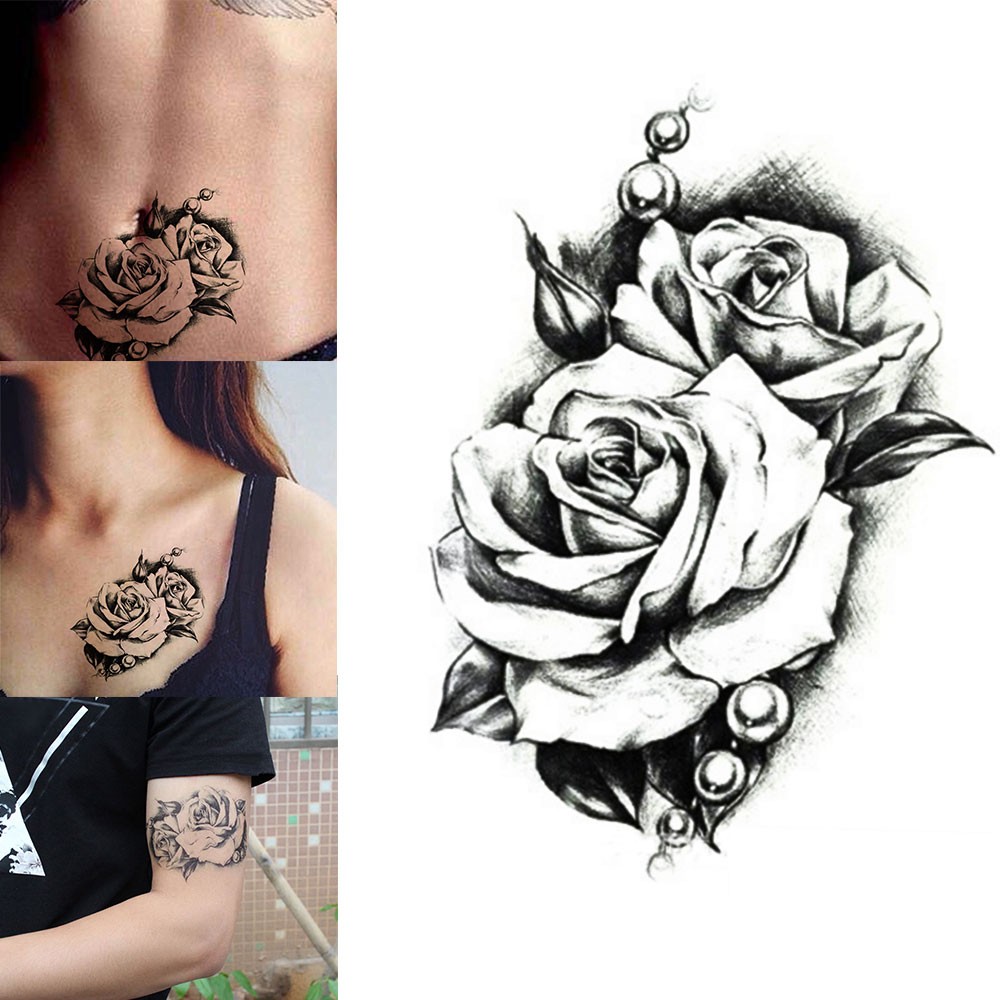 Terkeren 17+ Tato Bunga Mawar Black And Grey Gambar Bunga Indah