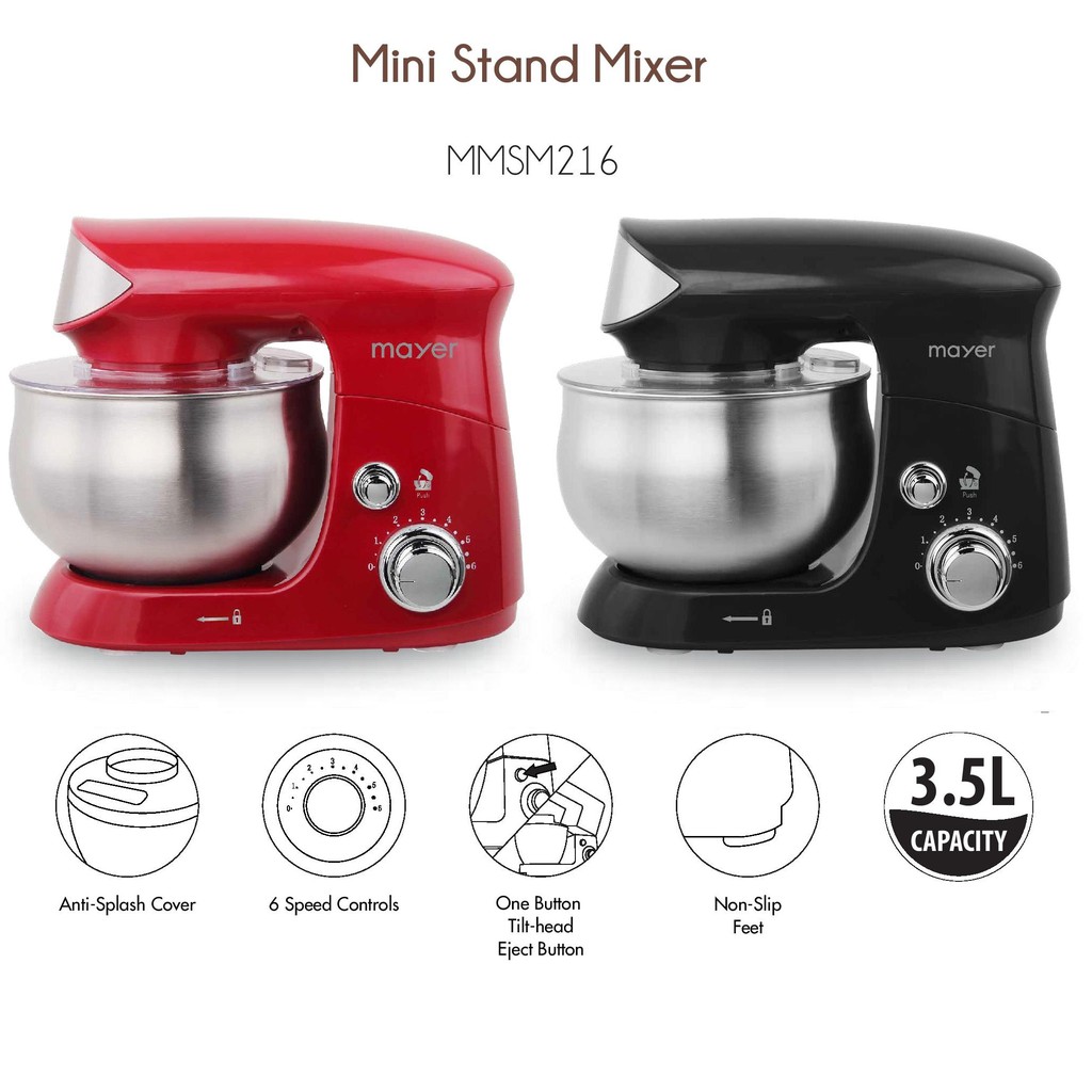 Mayer MMSM216 Mini Stand Mixer 3.5L Shopee Singapore