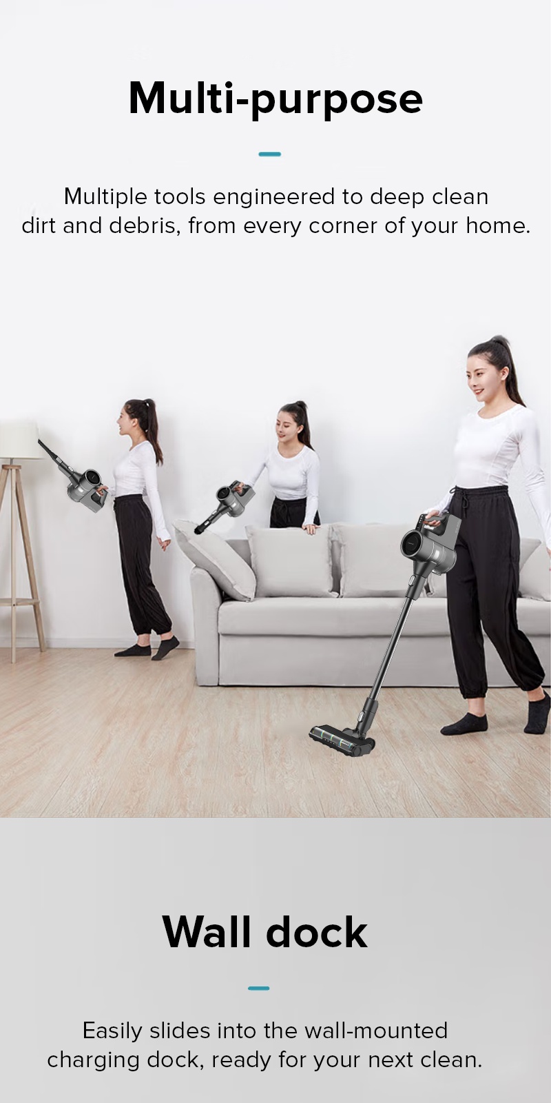 Cornell Handheld Cordless Vacuum Cleaner Powerful 19KPa Suction