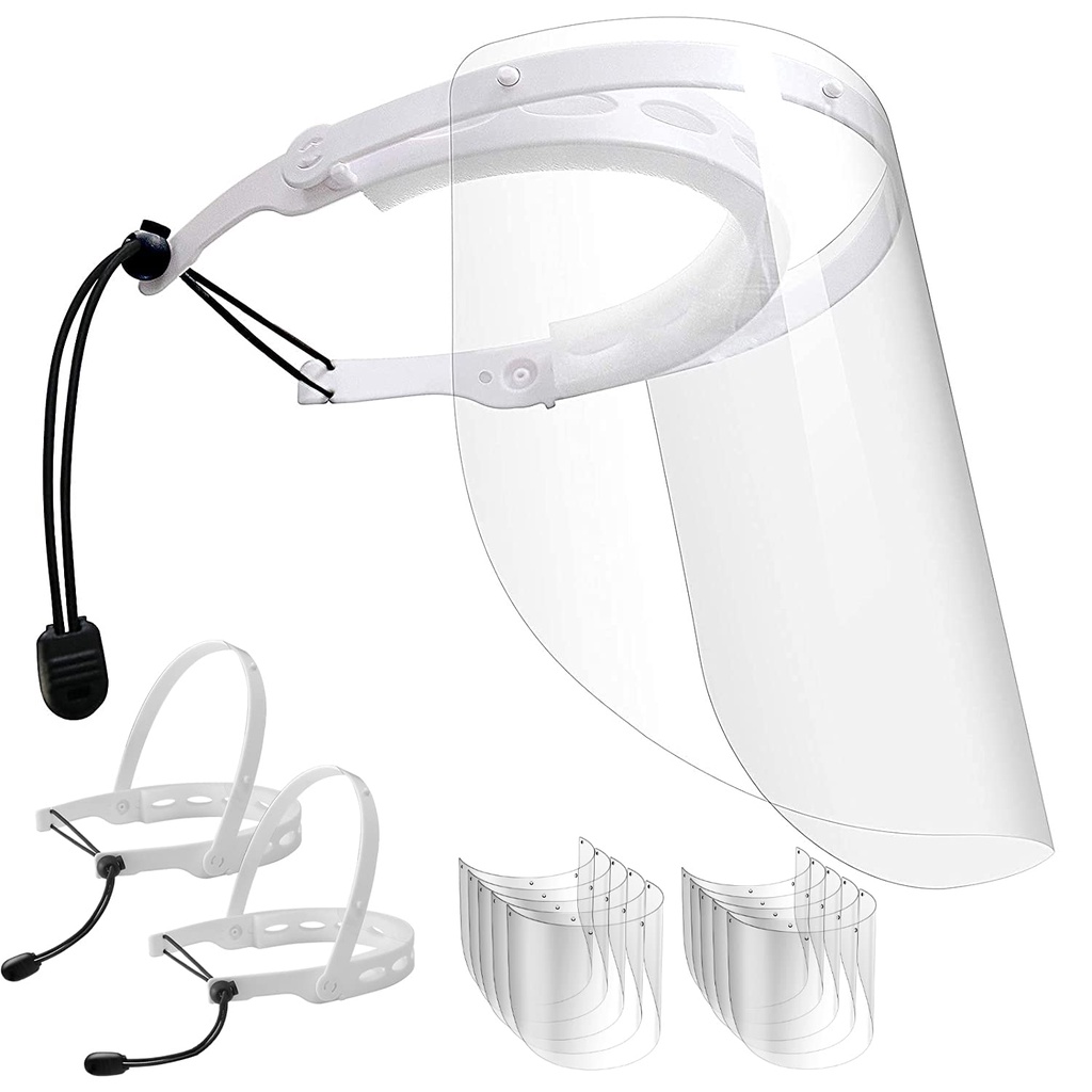 MCHEM READY STOCK Adjustable Face Shield with 10pc Replaceable